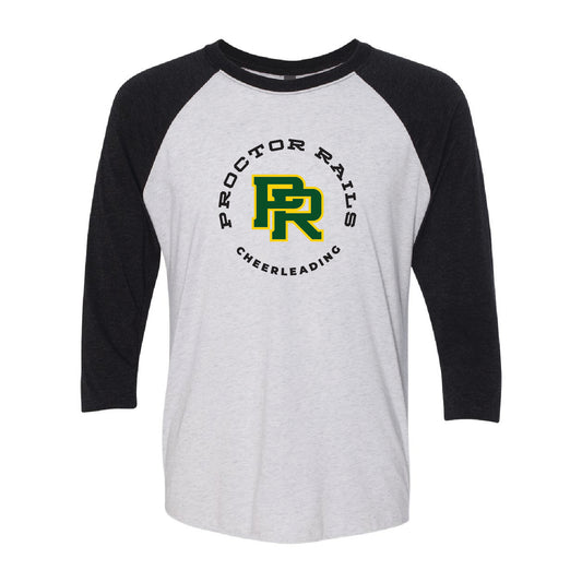 Proctor Cheer Unisex Triblend Three-Quarter Sleeve Raglan