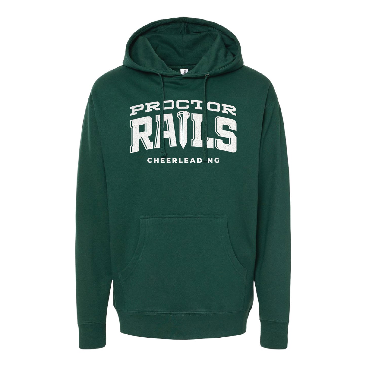 Proctor Cheerleading Unisex Midweight Hooded Sweatshirt Glitter