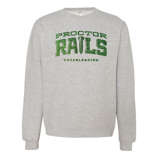 Proctor Cheerleading Unisex Midweight Sweatshirt Glitter
