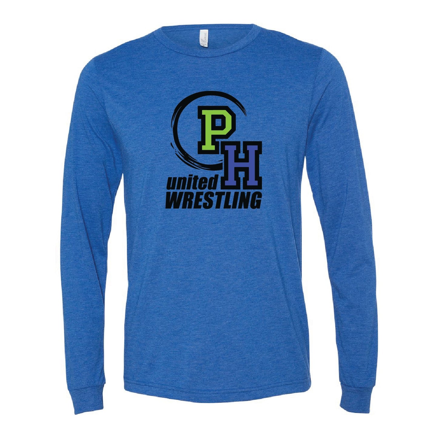 PH Wrestling Unisex Heather CVC Long Sleeve Tee