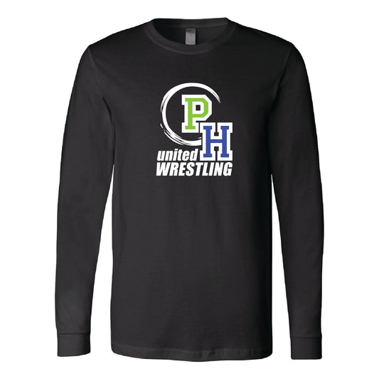 PH Wrestling Unisex Heather CVC Long Sleeve Tee