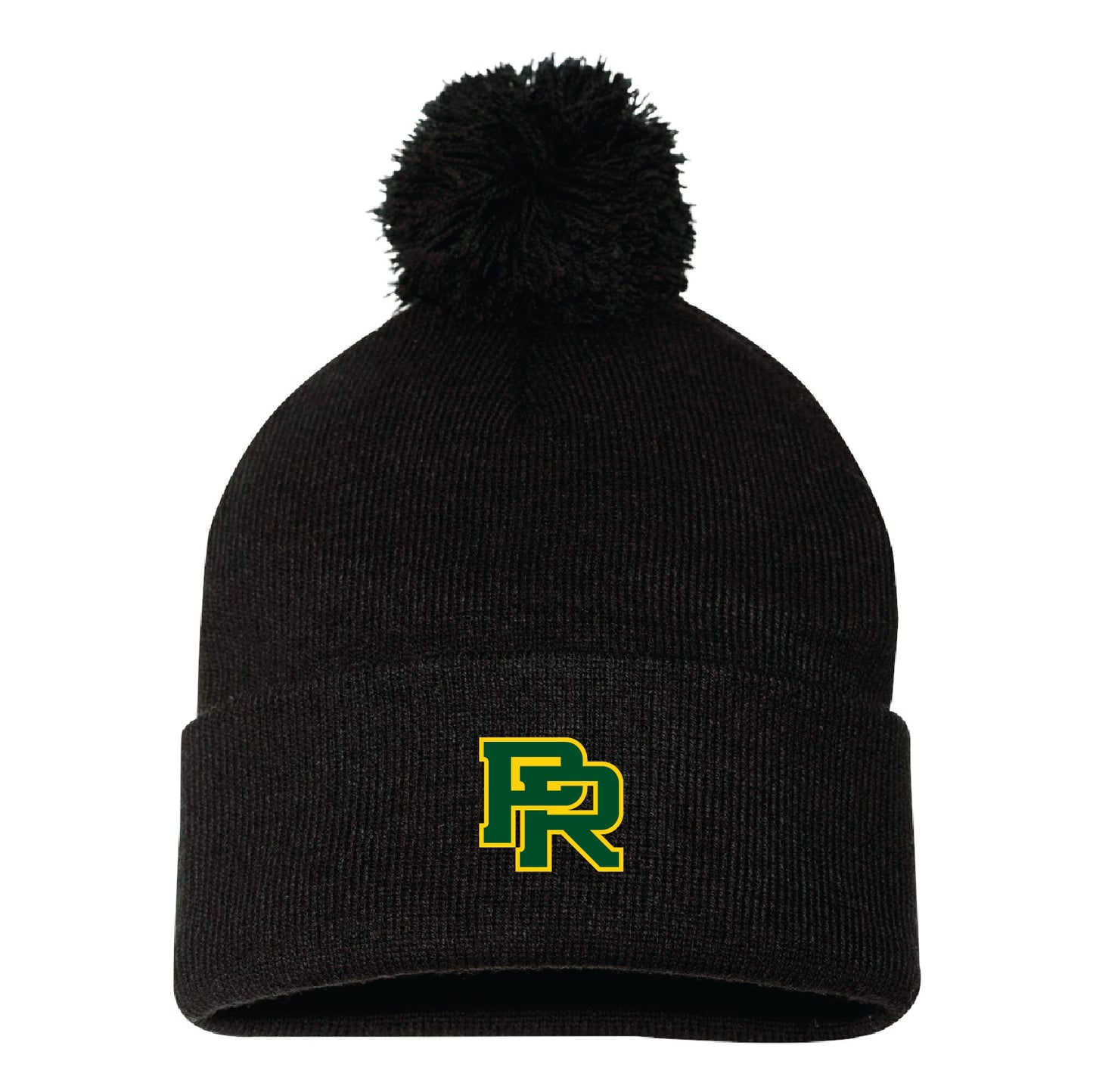 High School Pom-Pom 12" Knit Beanie