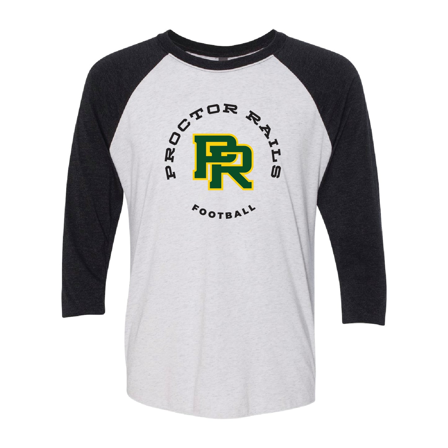 Proctor Football Unisex Triblend Three-Quarter Sleeve Raglan