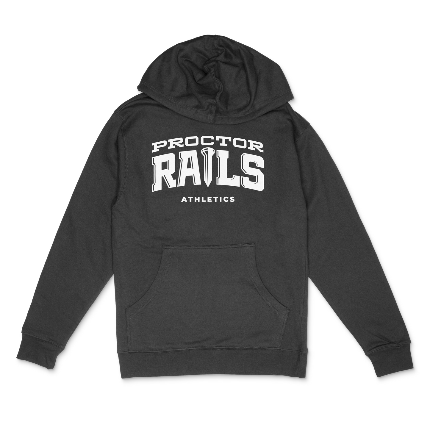 Proctor Rails Unisex Midweight Hooded Sweatshirt