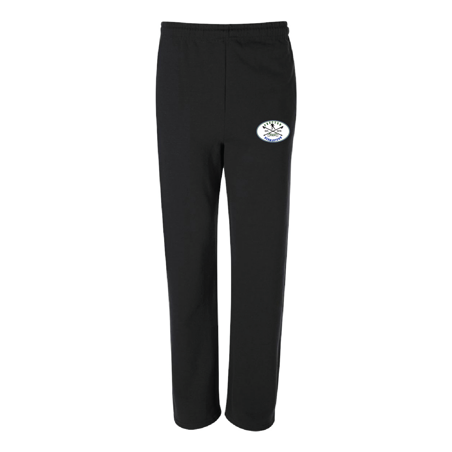 Nordic Ski Open Bottom Sweatpants with Pockets