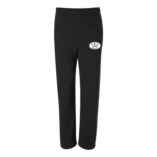 Nordic Ski Open Bottom Sweatpants with Pockets