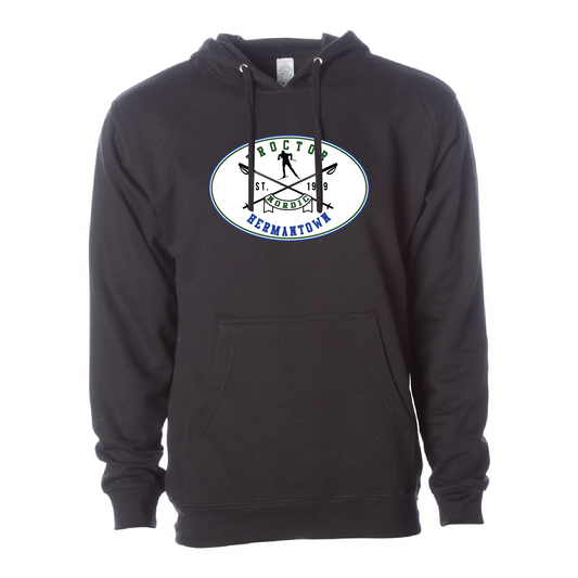 Nordic Ski Unisex Midweight Hooded Sweatshirt