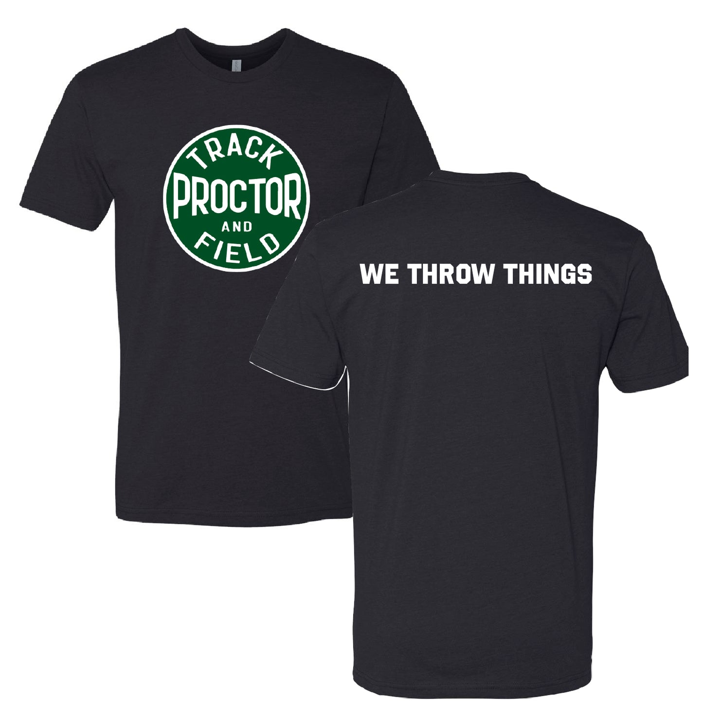 Track and Field Throwback Unisex CVC Short Sleeve Crew (WE THROW THINGS)