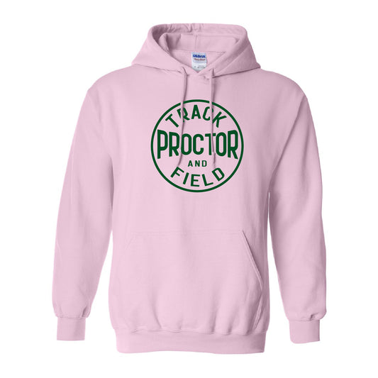 Girls Track and Field Unisex Hooded Sweatshirt (Green Logo)