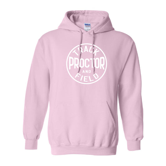 Girls Track and Field Unisex Hooded Sweatshirt (White Logo)