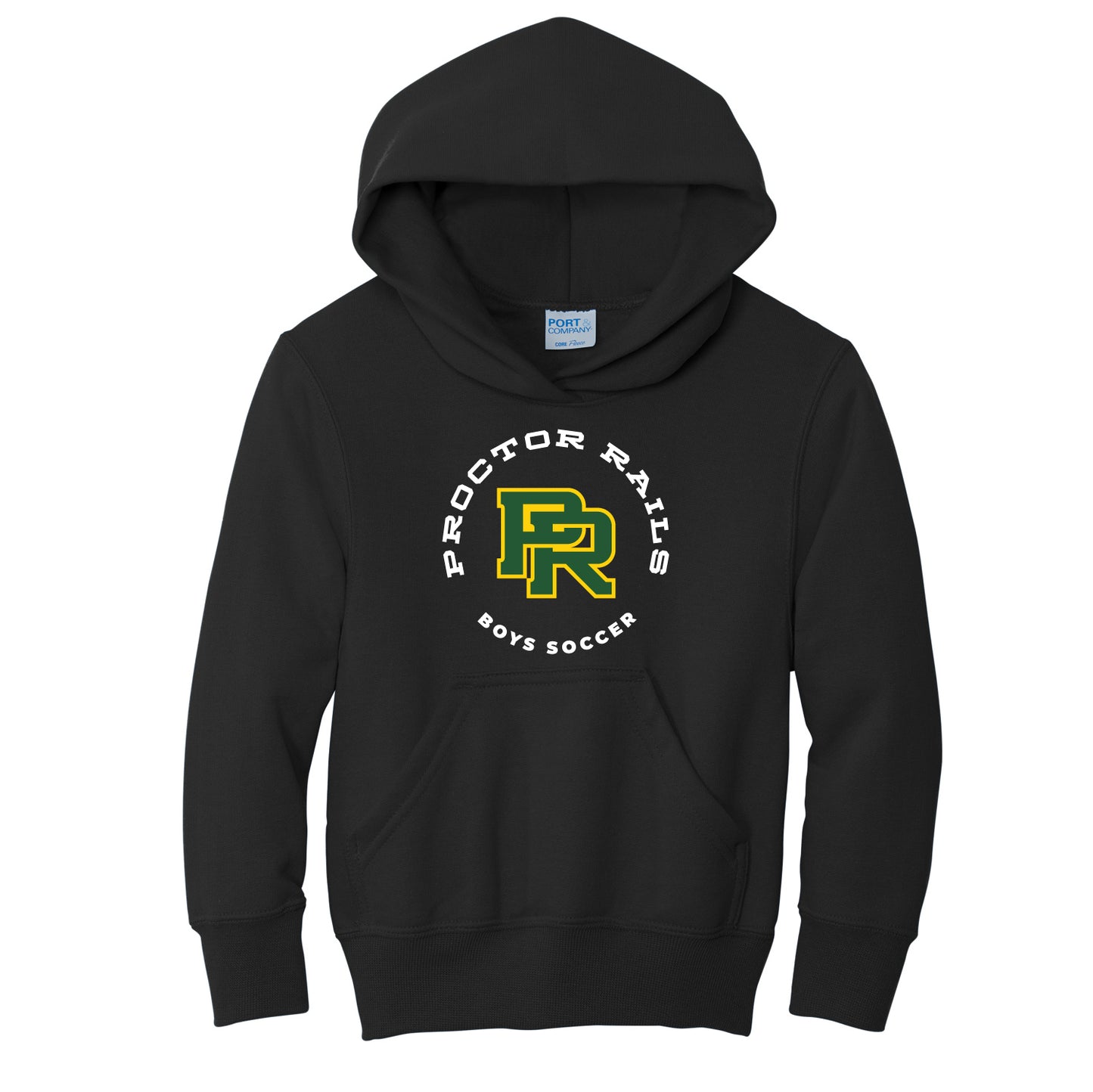 Boys Soccer Youth Core Fleece Pullover Hooded Sweatshirt
