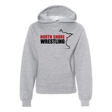 Load image into Gallery viewer, North Shore Wrestling Youth Midweight Hooded Sweatshirt
