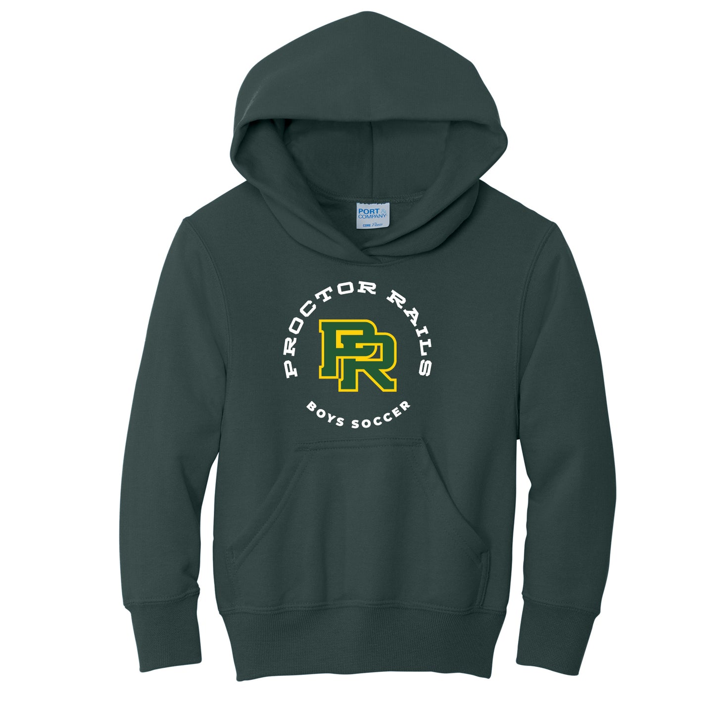 Boys Soccer Youth Core Fleece Pullover Hooded Sweatshirt