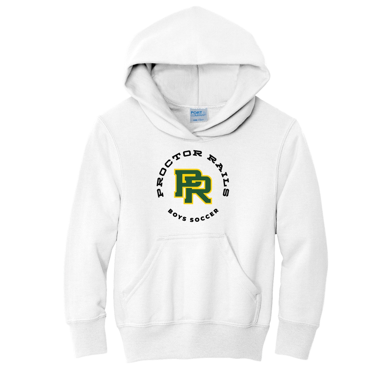 Boys Soccer Youth Core Fleece Pullover Hooded Sweatshirt